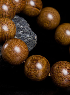 文玩男女款项链档位珠金丝檀木