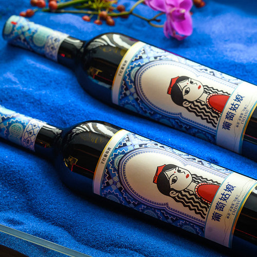 奥兰传奇A5葡萄姑娘干红葡萄酒新疆产区750ml*12支红酒组合整箱装 - 图0