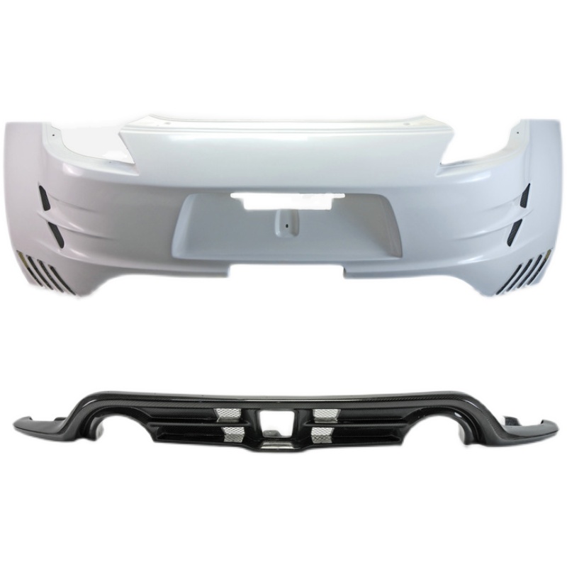 适用日产Z34 碳纤维改装件370Z 后杠大包围 Varis 后唇汽车尾汞把 - 图3