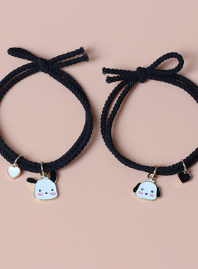 三丽鸥情侣相吸小皮筋一对