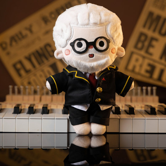 古典音乐家原创玩偶巴赫肖邦莫扎特贝多芬李斯特音乐玩偶钢琴周边