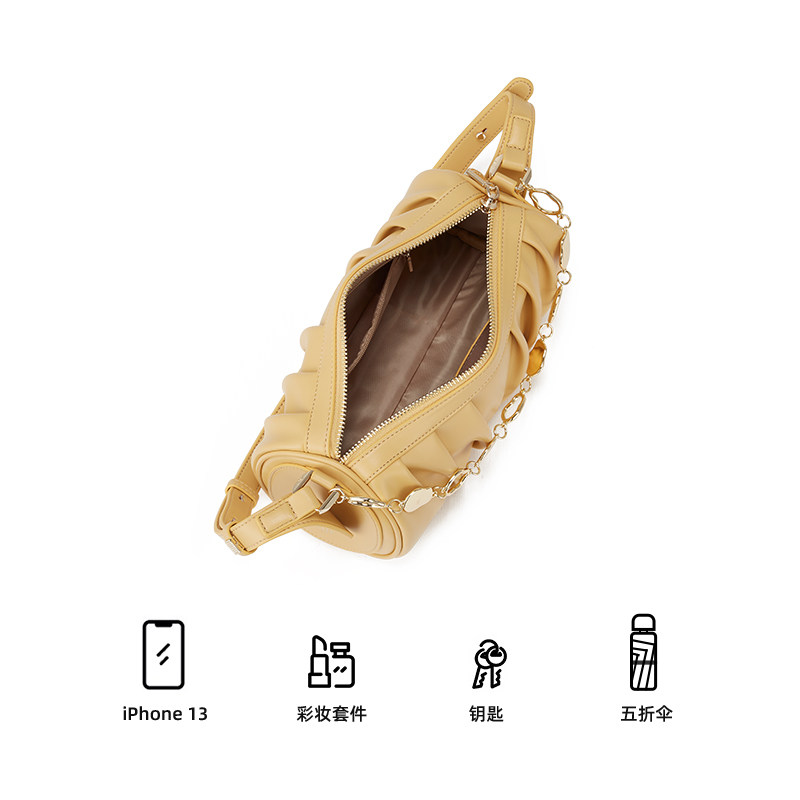 阿季2021新款小众褶皱腋下潮女包包 aji箱包女士包袋