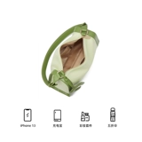 Зеленая подушка, небольшая дизайнерская сумка через плечо, сумка на одно плечо, коллекция 2023, осенняя, тренд сезона, из натуральной кожи