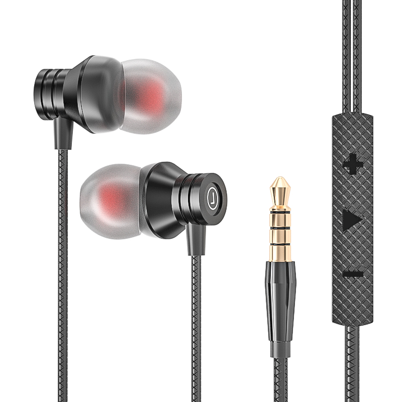 重低音手机耳机线圆孔扁头typec有线入耳式适用华为oppo小米vivo - 图3