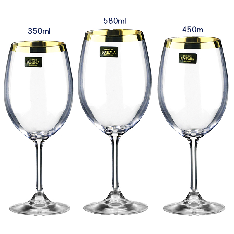 酒杯红酒杯进口葡萄酒杯果汁杯酒具透明水晶玻璃订婚礼物高脚杯