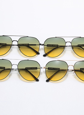 防远光灯夜视变色防蓝光偏光太阳镜大框男士开车驾驶墨镜日夜两用