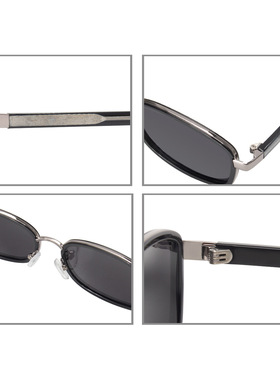 2026跨境复古椭圆框太阳镜男女新款ins时尚金典个性墨镜欧美潮流