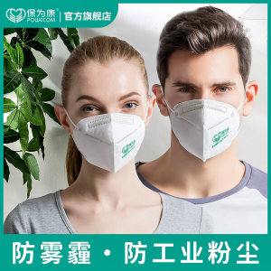 保为康9600防护口罩防尘打磨一次性透气打磨工业粉尘口鼻折叠口罩