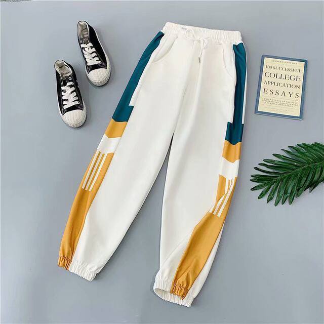 ໂສ້ງຂາຍາວ sweatpants ແບບໃຫມ່ຂອງແມ່ຍິງວ່າງ slimming