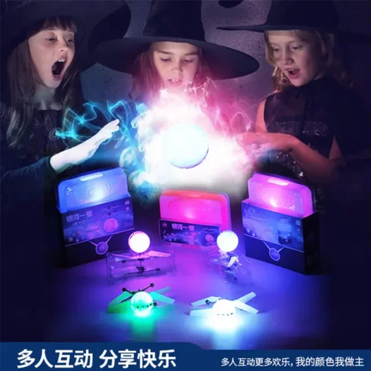 New and unique electric luminous flying ball children's induction