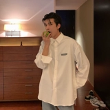 Весенняя рубашка, трендовый лонгслив для школьников, в корейском стиле, свободный крой