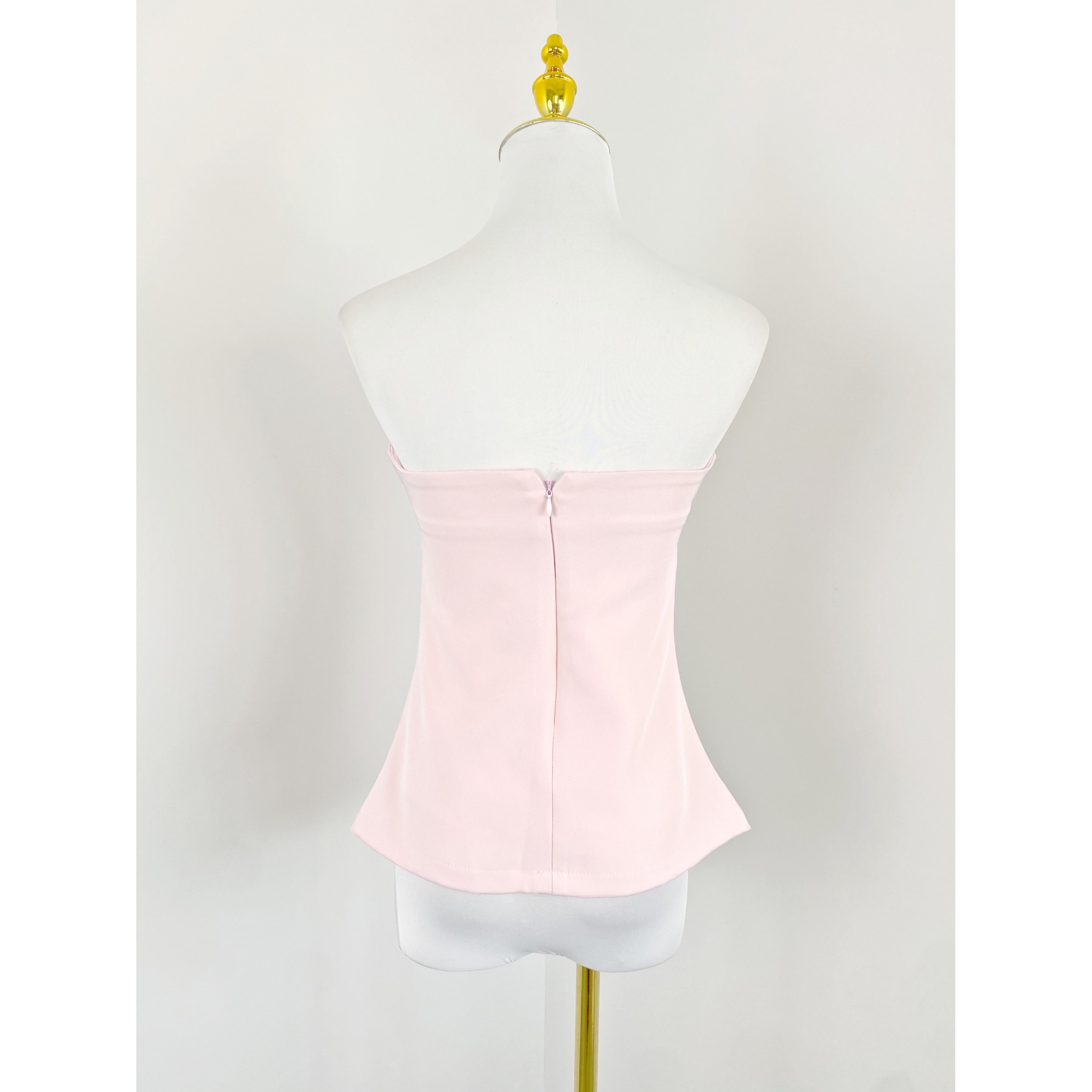 J2080欧美风性感纯欲露肩上衣褶皱设计修身辣妹装纯色舒适抹胸,淘宝优惠券,粉丝福利购,淘宝优惠卷