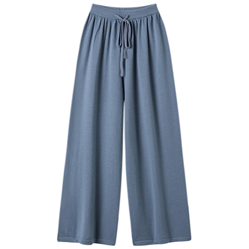 人间太值得~春夏特制J简百搭精纺羊绒裤子女外穿八九分直筒阔腿裤