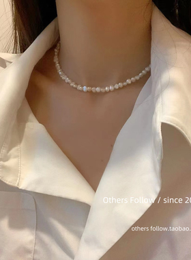 巴洛克珍珠项链巴洛克天然链颈链