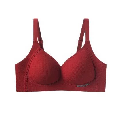 无痕螺纹内衣你女小胸薄款聚拢提拉无钢圈收副乳防下垂文胸罩 H