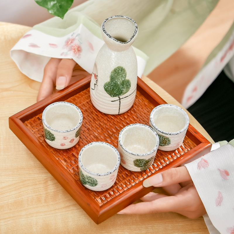 日式清酒壶套装家用餐厅白酒杯陶瓷酒具温酒壶分酒器烫酒壶小酒杯