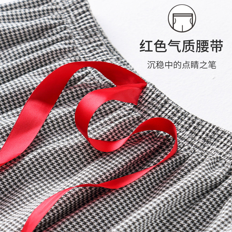 雅鹿春秋纯棉长袖可外穿cj女睡衣 雅鹿内衣睡衣/家居服套装