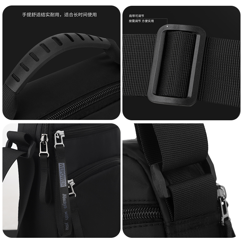 差旅便携手提包新款户外斜挎包男运动休闲男单肩包多功能潮流小包 - 图2