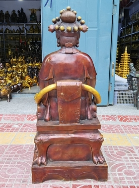 纯铜碧霞元君仙子大号坐像寺庙供奉铜泰山娘娘奶奶保平安摆件坐像