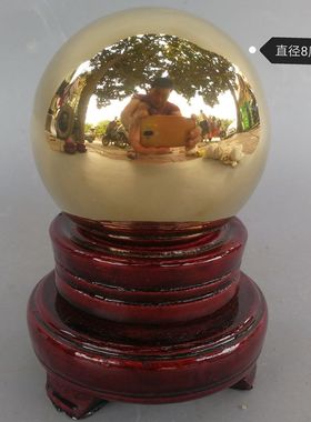 黄铜实心礼品手把件保健球