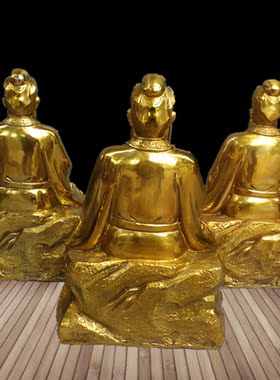 纯铜神医华佗孙思邈定做摆件坐像