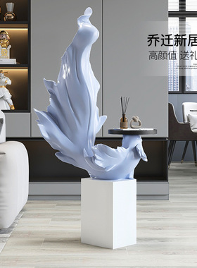 年年有余创意锦鲤鱼落地摆件家居饰品大堂展厅工艺品雕塑乔迁礼品