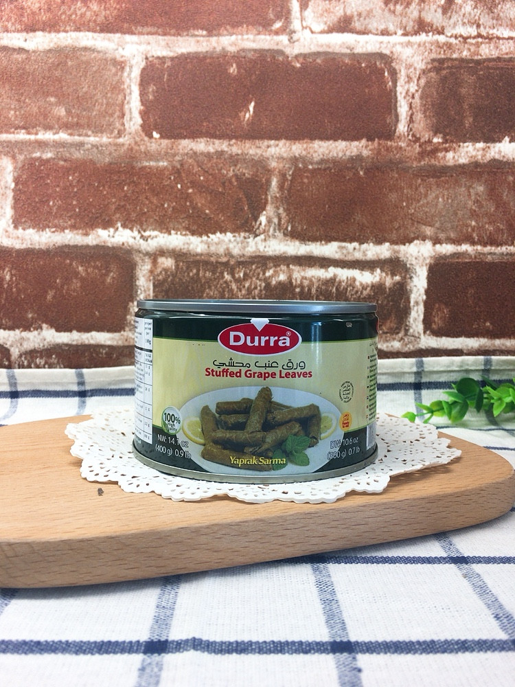 Durra stuffed grape leaves 400G 葡萄叶卷饭包饭即食方便米饭 - 图0