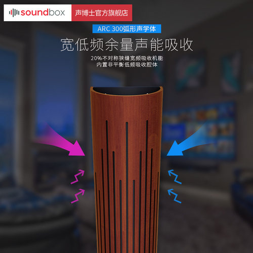 声博士ARC300影音室HIFI声学模块扩散板墙面弧形实木扩散体吸音板 - 图0