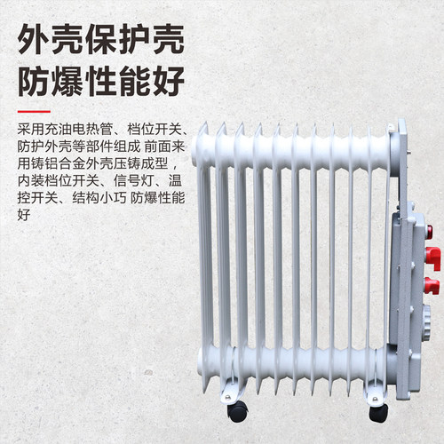 防爆电暖器9片11片2000W防爆电热油汀大功率加热器3KW取暖器220V - 图0