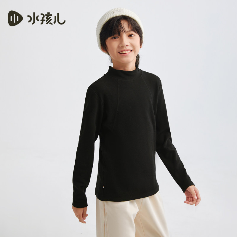 水孩儿儿童德绒打底衫半高领秋冬装男童亲子女童内搭外穿长袖T恤,淘宝优惠券,粉丝福利购,淘宝优惠卷
