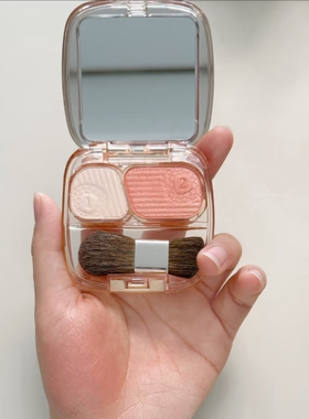 保税 日本本土 Shiseido/资生堂PRIOR双色腮红高光珊瑚色3.5g