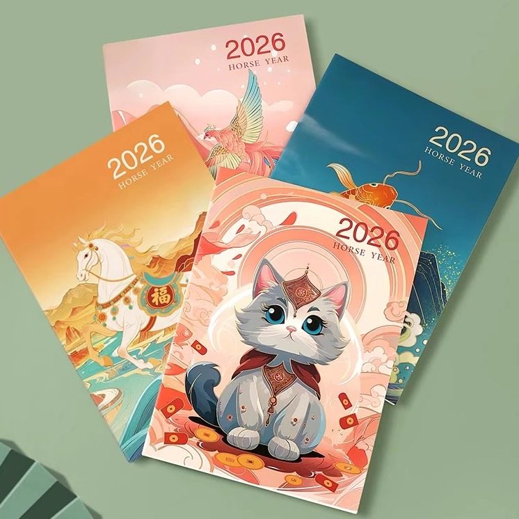 2026年工作小秘书A4月历本小清新森林花朵系计划本打卡年历本定制,淘宝优惠券,粉丝福利购,淘宝优惠卷