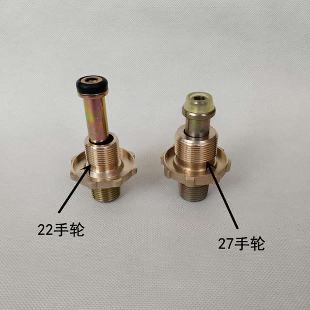 Liquefied gas cylinder connection handwheel high pressure 4-point movable joint 22/27 thickened copper handwheel four-point wire joint