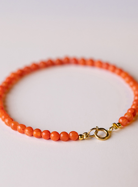 好运手链女极细本命年转运珠特级天然南红玛瑙手串潮礼物情侣礼物