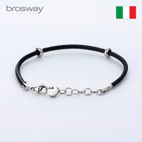 brosway欧美轻奢时尚个性皮绳DIY手链成品串饰串珠手环女文艺森系 - 图0