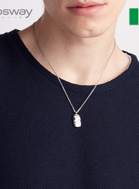 brosway欧美品牌轻奢石器男项链