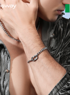 brosway钛钢组合套装项链手链