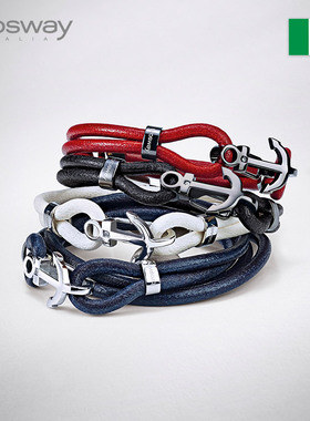 brosway欧美简约潮人单双层手链