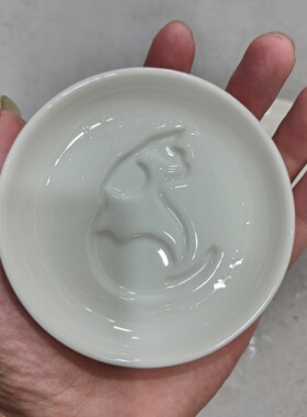 非偏远地区凑满19包邮部分瑕/猫形醋碟