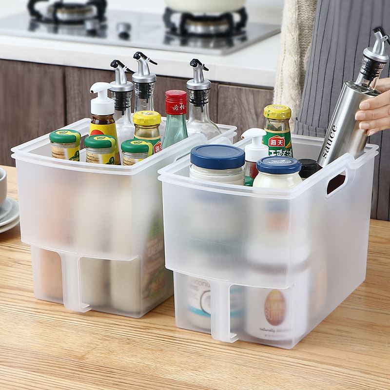 kitchen food container plastic cabinet storage box fridge - 图0