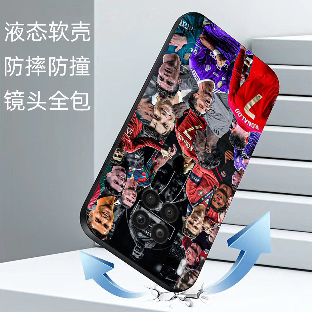 硅胶软手机壳适用荣耀50 60 70 80 90 X50 X40 X10 X20 X30 30Pro+ 20 20S畅玩40Plus C罗纳尔多ronaldo