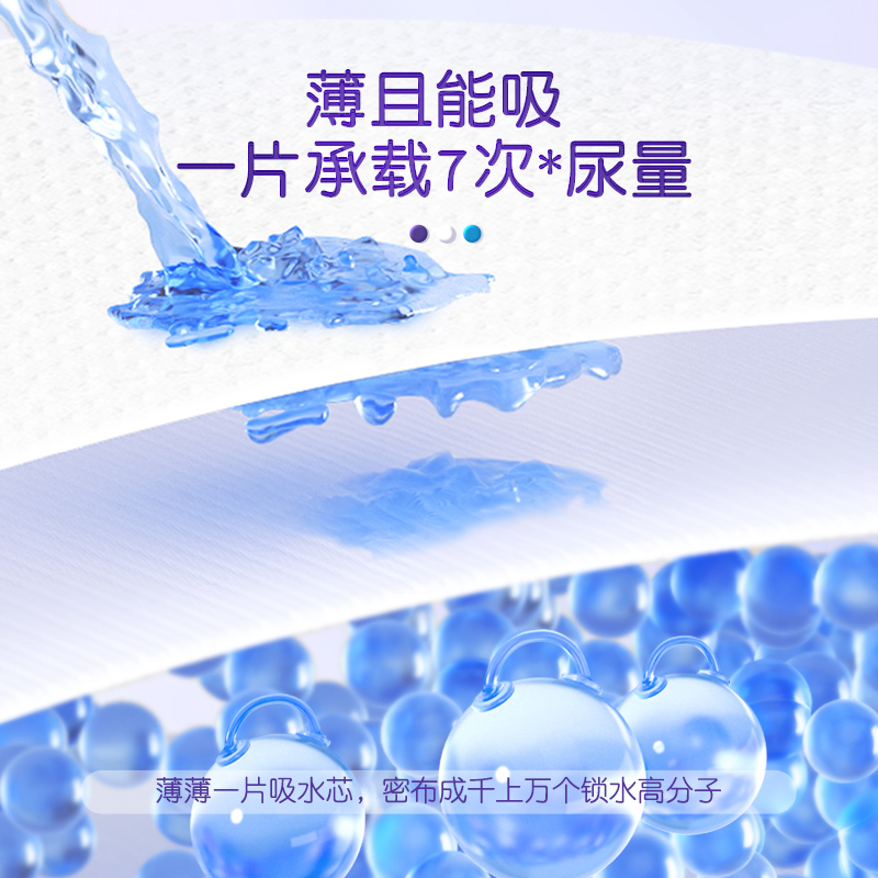 安儿乐小轻芯弹力裤XL码66片安尔乐拉拉裤男女婴儿超薄透气尿不湿-图3