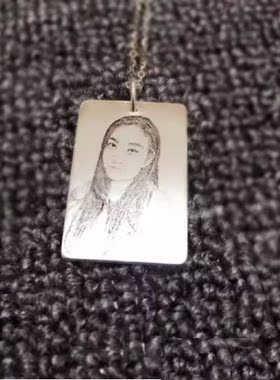 影雕项链 女 专业来图定制饰品 女生学生简约时尚款 甜美吊坠