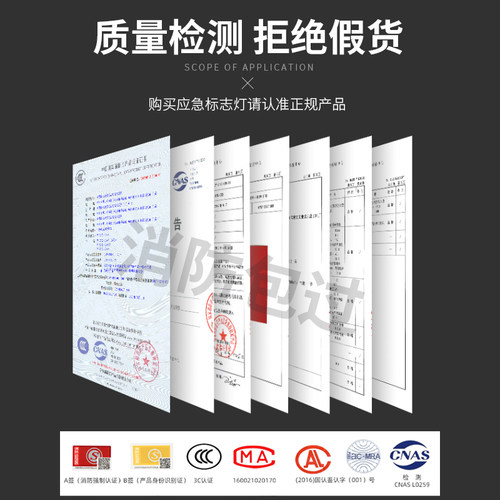 消防应急灯透明led高亮钢化玻璃安全出口指示灯牌疏散嵌入式吊牌 - 图0