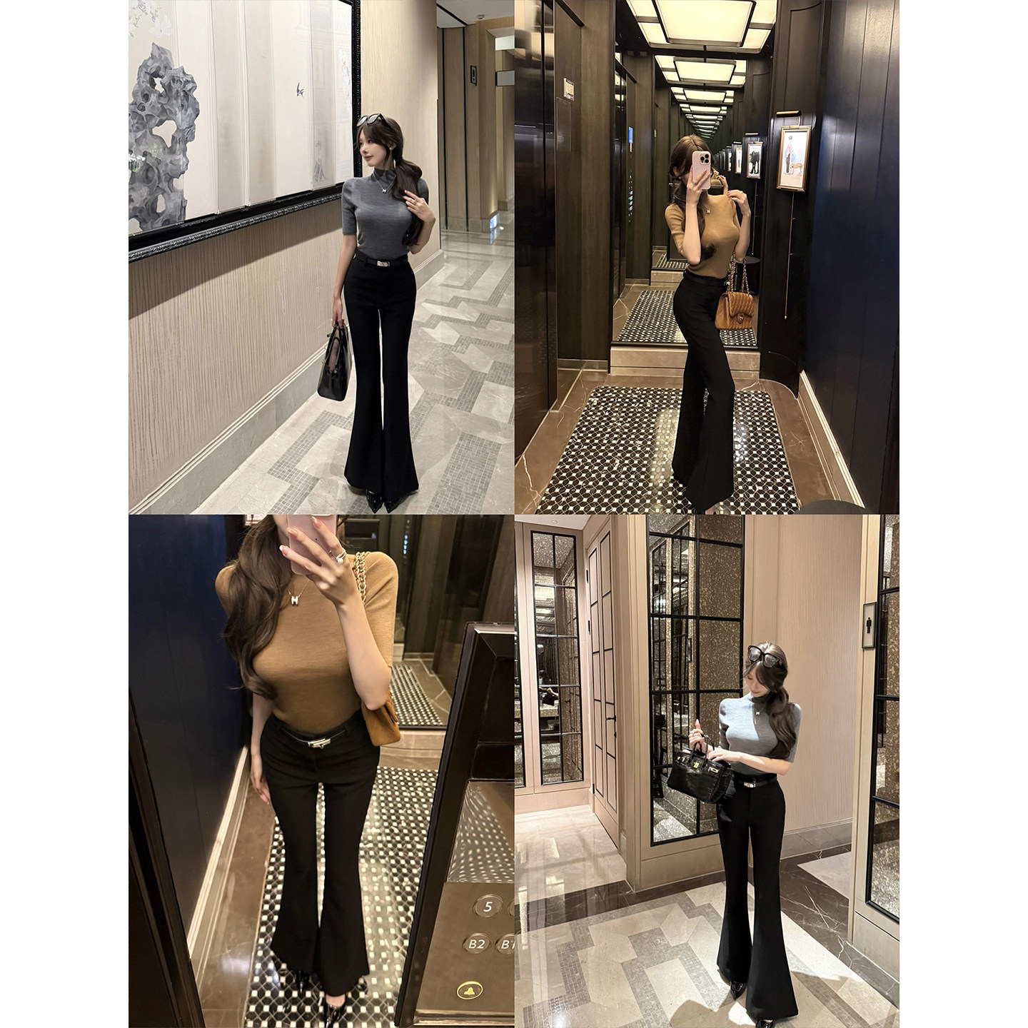 CCZEE【长腿欧尼】高腰显瘦喇叭裤女秋百搭显腿长微喇长款休闲裤,淘宝优惠券,粉丝福利购,淘宝优惠卷