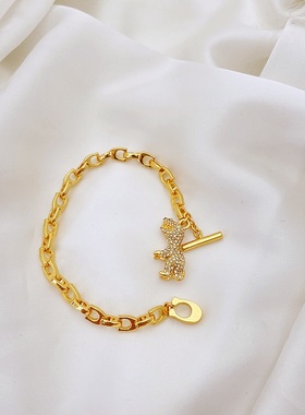 c家马蹄扣个性小恐龙轻奢手链