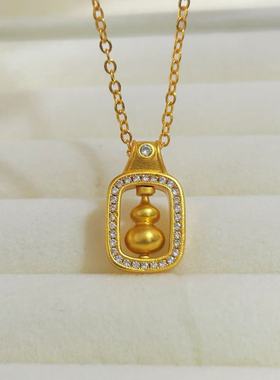 金店同款沙金饰品新中式项链