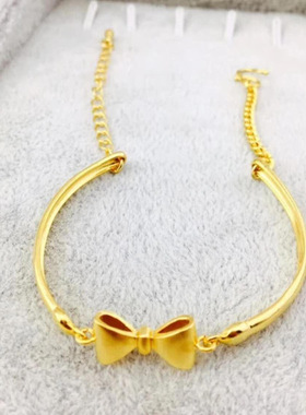 越南沙金手链开口可调节仿黄金