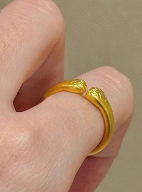 金店同款沙金饰品开口小号戒指