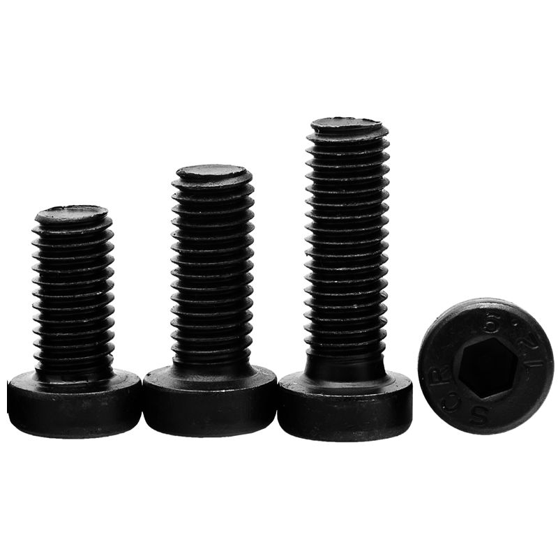 12.9高强度矮头内六角螺丝薄头六角螺钉发黑圆柱头螺栓m5m6m8m10 - 图0